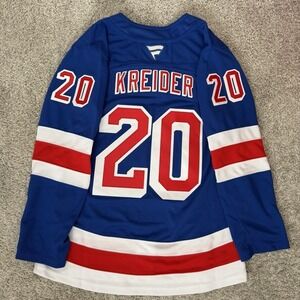 Chris Kreider New York Rangers Fanatics Premium Home Jersey Blue Size 42
